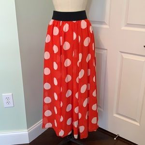 Urban CoCo  Minnie Mouse look alike Print Maxi Skirt Size Small